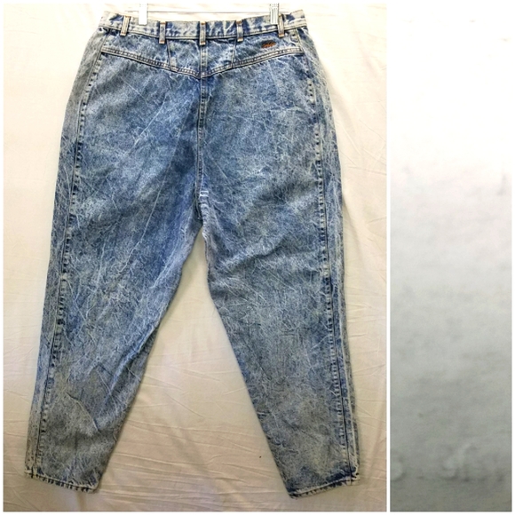 Vtg 80’s Chic High Waisted Acid stone wash Jeans - Picture 2 of 14